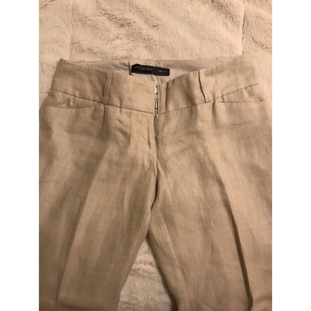 The Limited Drew Fit Linen Dress Pants